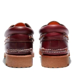 Timberland Authentic 3-Eye Lug Boat Shoe Burgundy Sko Burgunder