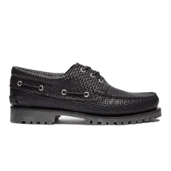 Timberland Authentic 3-Eye Lug Boat Shoe Sko Sort Mønster