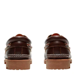 Timberland Authentic 3-Eye Lug Boat Shoe Brown Sko Mørkebrun