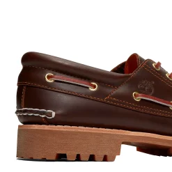 Timberland Authentic 3-Eye Lug Boat Shoe Brown Sko Mørkebrun