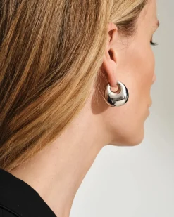 Tom Wood Bao Hoops Large Øredobber Sølv