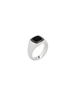 Tom Wood Kay Ring Polished Onyx Ring Sølv