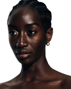 Tom Wood Nova Hoops Small Gold Øredobber Gull