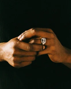 TwoJeys Framed Ring Ring Sølv