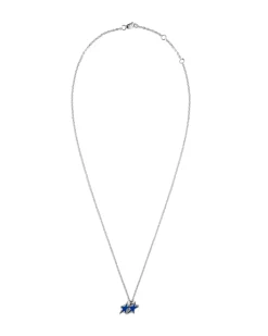 TwoJeys Tilted Enameled Necklace Smykke Sølv / Blå