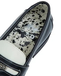 TwoJeys Wild Horse Penny Loafer Sko Hvit Og Sort