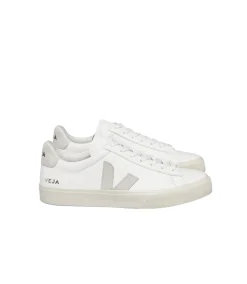 Veja Campo Extra White Natural Suede Sko Hvit Og Beige