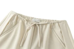 Viktoria Chan Esha Wide Leg Trousers Bukse Beige